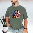 Patriotic German Shepherd Dog Books Baseball American Flag Men's Comfort Colors T-Shirt Moss Patriotic German Shepherd Dog Books Baseball American Flag Men's Comfort Colors T-Shirt Moss
