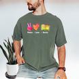 Peace Love Books Reader Librarian Library Book Men's Comfort Colors T-Shirt Moss Peace Love Books Reader Librarian Library Book Men's Comfort Colors T-Shirt Moss