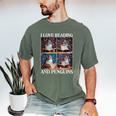 Penguin Love Reading And Penguins Child Book Lover Men's Comfort Colors T-Shirt Moss