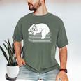 Polar Bear Reading Book Pajama Sleep Men's Comfort Colors T-Shirt Moss