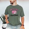 Pretty Girls Read Books Bookworm Book Lover Teacher Men's Comfort Colors T-Shirt Moss Pretty Girls Read Books Bookworm Book Lover Teacher Men's Comfort Colors T-Shirt Moss