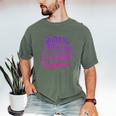 Quietly Thriving In Fictional Realms Book Lovers Men's Comfort Colors T-Shirt Moss