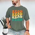 Read Read Read Read Book Lover Reading Bookworm Reader Men's Comfort Colors T-Shirt Moss