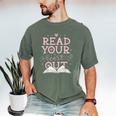 Read Your Heart Out Book Adventures In Pages Men's Comfort Colors T-Shirt Moss