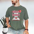 Read Your Heart Out Valentines Day Reading Book Kids Teacher Men's Comfort Colors T-Shirt Moss