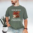 I Read Because Roasting People Is Frowned Upon Dragon Book Premium Tri-Blend Men's Comfort Colors T-Shirt Moss I Read Because Roasting People Is Frowned Upon Dragon Book Premium Tri-Blend Men's Comfort Colors T-Shirt Moss