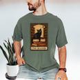 The Reader Cat Book Reading Halloween Tarot Card Men's Comfort Colors T-Shirt Moss The Reader Cat Book Reading Halloween Tarot Card Men's Comfort Colors T-Shirt Moss
