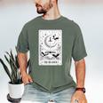 The Reader Tarot Card Bookworm Books Lover Dragon Librarians Men's Comfort Colors T-Shirt Moss