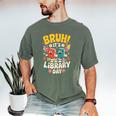 Reading Book Lover School Librarian Bruh It's Library Day Men's Comfort Colors T-Shirt Moss
