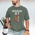 Reading Book Teacher 67 Six Seven Meme Men's Comfort Colors T-Shirt Moss Reading Book Teacher 67 Six Seven Meme Men's Comfort Colors T-Shirt Moss