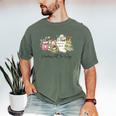 Reading All The Way Christmas Book Lover For Women And Teens Men's Comfort Colors T-Shirt Moss Reading All The Way Christmas Book Lover For Women And Teens Men's Comfort Colors T-Shirt Moss