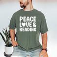 Reading I Love Books And Reading Men's Comfort Colors T-Shirt Moss Reading I Love Books And Reading Men's Comfort Colors T-Shirt Moss