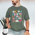 Reading Is Self-Care Book Lover Teacher Student Men Women Men's Comfort Colors T-Shirt Moss