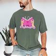 Reading Smut Is My Therapy Romance Book Reader Humor Men's Comfort Colors T-Shirt Moss
