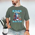 Reading Is Snow Much Fun Christmas Xmas Book Reading Men's Comfort Colors T-Shirt Moss