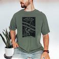 Reading Between The Timelines Time Travel Books Men's Comfort Colors T-Shirt Moss Reading Between The Timelines Time Travel Books Men's Comfort Colors T-Shirt Moss