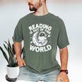 Reading Is Out Of This World Space Books Lover Men's Comfort Colors T-Shirt Moss Reading Is Out Of This World Space Books Lover Men's Comfort Colors T-Shirt Moss