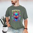 Readsalotl Axolotl Book Lovers Axolotls Men's Comfort Colors T-Shirt Moss