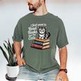 Retro I Just Want To Read Books And Pet Cats Cat For Men Women Kids Men's Comfort Colors T-Shirt Moss