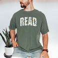 Retro Read Floral Reading Bookworm Librarian Book Lover Men's Comfort Colors T-Shirt Moss Retro Read Floral Reading Bookworm Librarian Book Lover Men's Comfort Colors T-Shirt Moss