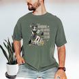 Retro Scary Horror Readers Book Club Spooky Halloween Men's Comfort Colors T-Shirt Moss