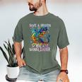 Save A Dragon Ride A Wingleader Books Dragon Lover Cute Men's Comfort Colors T-Shirt Moss