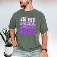 In My School Librarian Era Groovy Back To School Book Lover Men's Comfort Colors T-Shirt Moss In My School Librarian Era Groovy Back To School Book Lover Men's Comfort Colors T-Shirt Moss