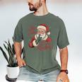 He Sees What You'Ve Been Reading Bookish Christmas Humor Men's Comfort Colors T-Shirt Moss He Sees What You'Ve Been Reading Bookish Christmas Humor Men's Comfort Colors T-Shirt Moss