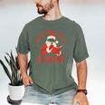 He Sees What You'Ve Been Reading Santa Book Men's Comfort Colors T-Shirt Moss He Sees What You'Ve Been Reading Santa Book Men's Comfort Colors T-Shirt Moss