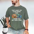 Sewing Reading Books Drinking Tea Sew Sewist Men's Comfort Colors T-Shirt Moss Sewing Reading Books Drinking Tea Sew Sewist Men's Comfort Colors T-Shirt Moss
