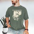 Skeleton Read More Books Men's Comfort Colors T-Shirt Moss