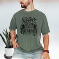 Sleepy Hollow Dead And Breakfast Please Book Ahead Men's Comfort Colors T-Shirt Moss