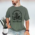 Smut Reader Skeleton Book Lover Dark Humor Art Premium Tri-Blend Men's Comfort Colors T-Shirt Moss