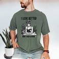 Smutty Spicy Book Smut Reader I Look Better Bent Over A Book Men's Comfort Colors T-Shirt Moss