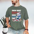 Snowman Winter Snow So Many Books Christmas Snow Little Time Men's Comfort Colors T-Shirt Moss Snowman Winter Snow So Many Books Christmas Snow Little Time Men's Comfort Colors T-Shirt Moss