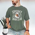 Spooky Book Club Cute Ghost Reading Book Halloween Costume Men's Comfort Colors T-Shirt Moss Spooky Book Club Cute Ghost Reading Book Halloween Costume Men's Comfort Colors T-Shirt Moss