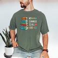 My Summer Is All Booked Book Reading Book Lover Men's Comfort Colors T-Shirt Moss