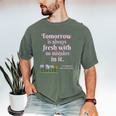 Tomorrow Is Fresh Anne Of Green Gables Book Quote Shirt Premium Tri-Blend Men's Comfort Colors T-Shirt Moss