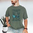I Tried To Form Gang But It Turned Into A Book Club Raccoon Men's Comfort Colors T-Shirt Moss
