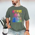 My Wife Is My Favorite Author Book Writer Writing Husband Men's Comfort Colors T-Shirt Moss
