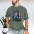 Wild About Reading Book Lover Gorilla Men's Comfort Colors T-Shirt Moss