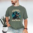 In a World Of Bookworms Be a Book Dragon Reading Men's Comfort Colors T-Shirt Moss