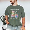 Yarn Quote Easily Distracted By Books And Yarn Reader Men's Comfort Colors T-Shirt Moss Yarn Quote Easily Distracted By Books And Yarn Reader Men's Comfort Colors T-Shirt Moss