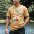 100th Day Of School Astronaut Books Space 100 Days Smarter Men's Comfort Colors T-Shirt Mustard
