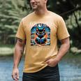 Abibliophobia Cat Reading Bookworm Reader Nerd For Men Women Girls Kids Men's Comfort Colors T-Shirt Mustard