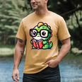Adorable Book Lover Iguana With Reading Glasses Cute Men's Comfort Colors T-Shirt Mustard