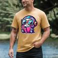Adorable Book Lover Robot With Reading Glasses Cute Men's Comfort Colors T-Shirt Mustard