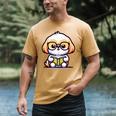 Adorable Book Lover Shih Tzu With Reading Glasses Cute Men's Comfort Colors T-Shirt Mustard Adorable Book Lover Shih Tzu With Reading Glasses Cute Men's Comfort Colors T-Shirt Mustard
