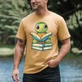 Adorable Turtle Reading Books Men's Comfort Colors T-Shirt Mustard