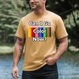 Adult Coloring Book Can I Go Color Now Women Men Adults Premium Tri-Blend Men's Comfort Colors T-Shirt Mustard